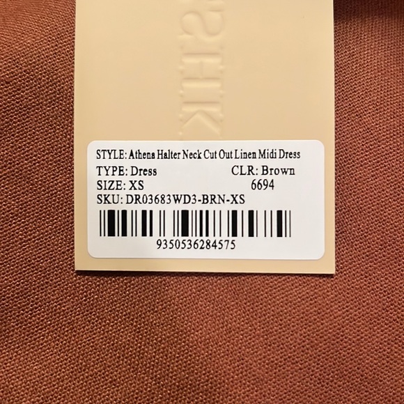 Brand New Brown Linen Dress - Picture 7 of 7